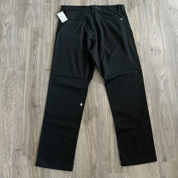 Volcom Mens 36 Frickin Chino Pants Relaxed Fit Corpo Class Black NWT - Picture 5 of 6